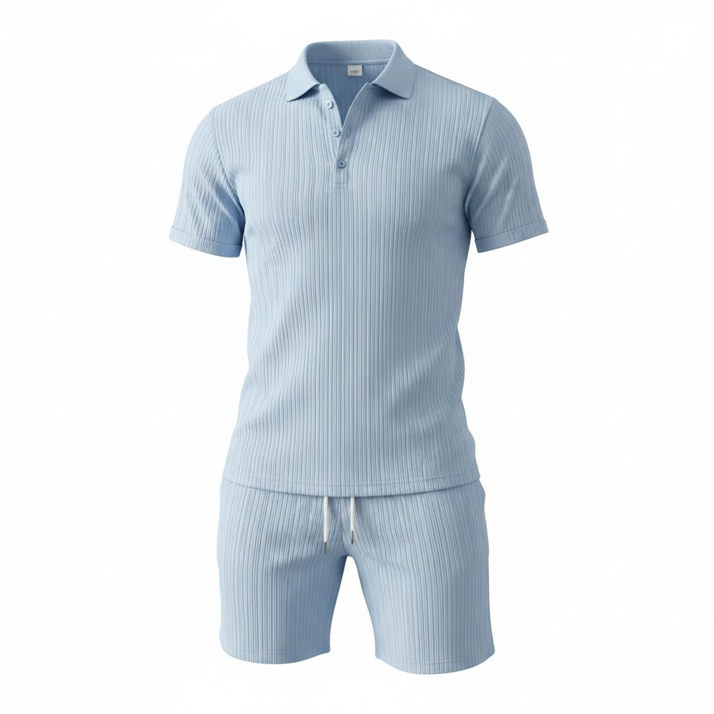 Ensemble Coordonné Structuré — Chemise Manches Courtes & Short