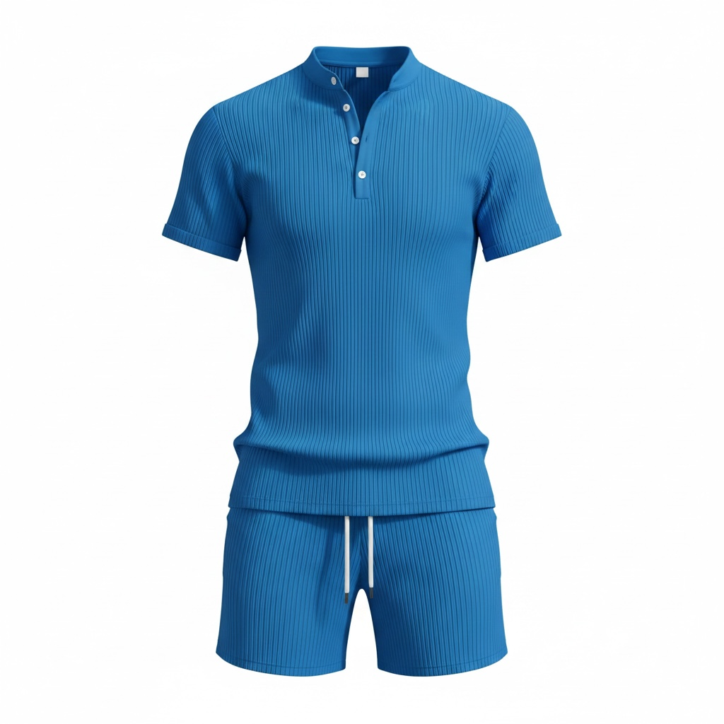 Ensemble Coordonné Structuré — Chemise Manches Courtes & Short